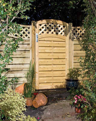 Elite Meloir Garden Gate - Timber - L4.5 x W90 x H180 cm - 3