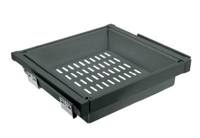 Elite metal basket - wardrobe organizer - 800mm, graphite