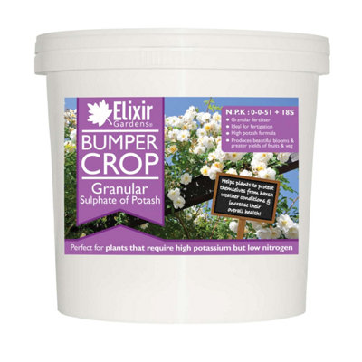 Elixir Gardens 0-0-50 Granular Sulphate of Potash / Potassium Fruit ...