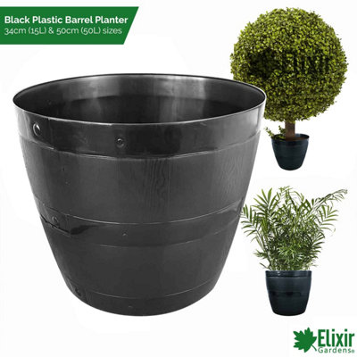Elixir Gardens 10x15L Barrel Planter