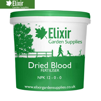 Elixir Gardens 12-0-0 Dried Blood Organic Multi-Purpose Fertiliser x5kg Tub