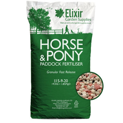 Elixir Gardens 15-9-20 Horse & Pony Paddock Granular Fertiliser Fast ...