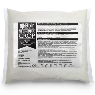 Elixir Gardens 23-5-11 Bumper Crop Soluble High Nitrogen Fertiliser for ...