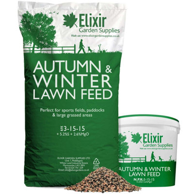Elixir Gardens Autumn & Winter Fertiliser Sports Field, Paddock & Lawn Feed 3-15-15 N.P.K x20kg Bag