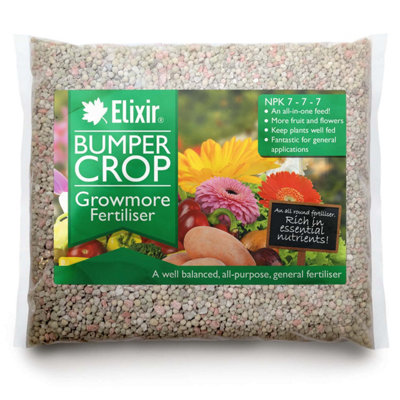 Elixir Gardens Bumper Crop Growmore General Purpose Fertiliser bag x1kg