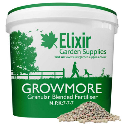 Elixir Gardens Bumper Crop Growmore General Purpose Fertiliser tub x10kg