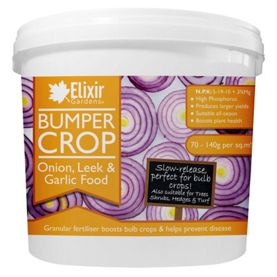 Elixir Gardens Bumper Crop Onion, Leek & Garlic Food High Phosphorus ...