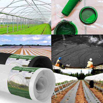 Elixir Gardens Clear Polythene Sheeting 500g 125mu 2m wide x 10m