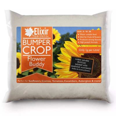 Elixir Gardens Flower Buddy Soluble Fertiliser & Plant Food N.P.K: 9-15 ...