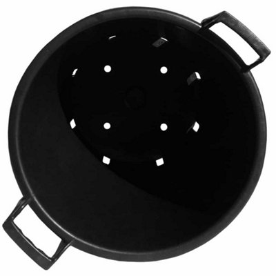 Elixir Gardens Heavy Duty 35 Litre Tree & Shrub Patio Recycled Plastic Container Pots/Tubs with Handles x3