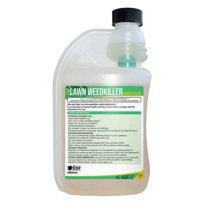 Elixir Gardens Hytrol Selective Lawn Weedkiller & Herbicide Kills Weeds ...