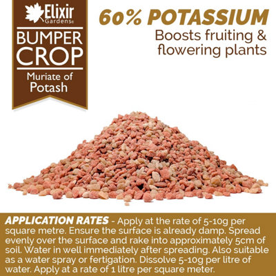 Elixir Gardens Muriate of Potash Granular Soluble Potassium Chloride ...