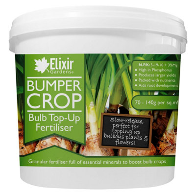 Elixir Gardens N.P.K: 5-19-10+3Mg Bumper Crop Bulb Top Up/Maintenance ...
