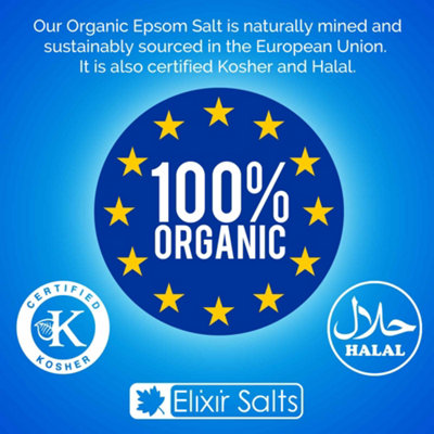 Elixir Gardens Organic Epsom Salts in a Resealable Tub 20kg
