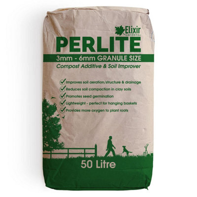 Elixir Gardens Perlite (1mm-6mm) Coarse Grade Growing Compost ...