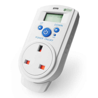 Elixir Gardens plug in Digital Thermostat x2
