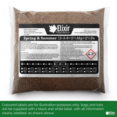 Elixir Gardens Spring & summer 12-3-9 Premiun Lawn, Grass & Turf ...