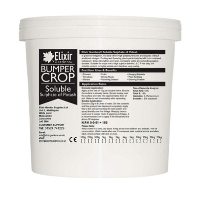 Elixir Gardens Sulphate of Potash/Potassium Soluble Fruit, Berry ...