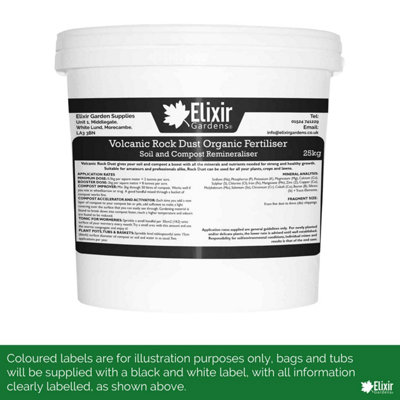 Elixir Gardens Volcanic Rock Dust Organic Fertiliser Soil/Compost ...