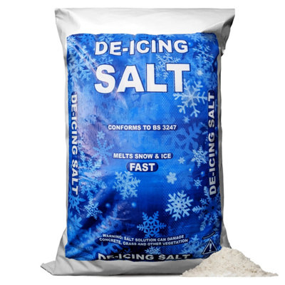 Elixir Gardens White De-Icing Rock Salt for Snow & Ice on Driveways ...