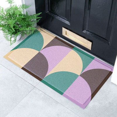 Elizabeth Olwen Art Deco Heavy Duty Non-Slip Indoor Outdoor Mat