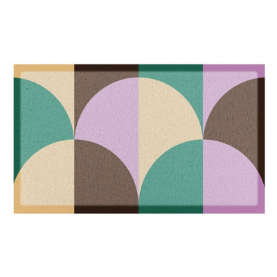 Elizabeth Olwen Art Deco Heavy Duty Non-Slip Indoor Outdoor Mat