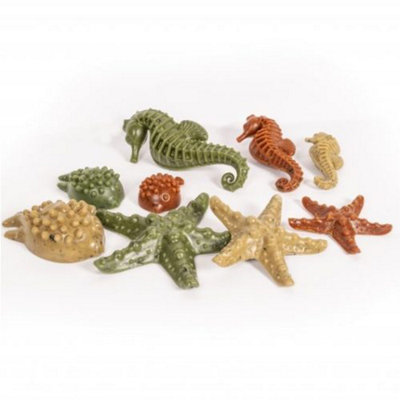 Elkwood Vegetable Sea Creatures + Seaweed 54pc Display