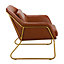 Ella Arm Chair, Tan, 73x77x80cm
