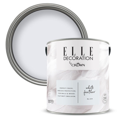 Elle Decoration Flat Matt White Feather 604 2.5Ltr