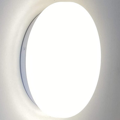 ELLIE - CGC White Circular 18W Wall Or Ceiling Light With Opal Diffuser