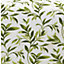 Ellie Green Watercolour Leaves Duvet Cover Set Striped Reverse Fully Reversible Bedding - King