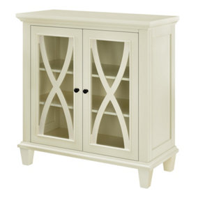 Ellington double door accent cabinet in ivory