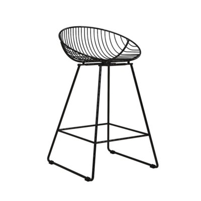 Ellis Wire Counter Stool  Black