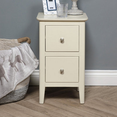 White bedside deals table 35cm wide