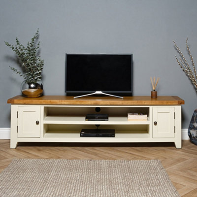 Cream painted tv deals unit