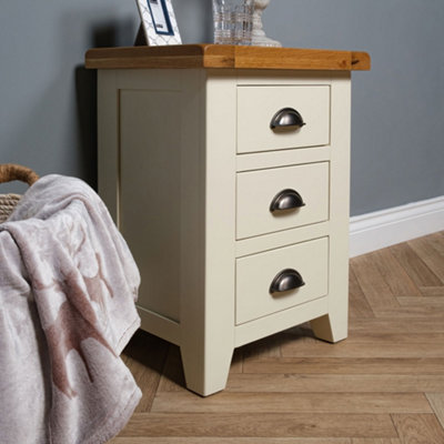 Cream oak deals bedside table