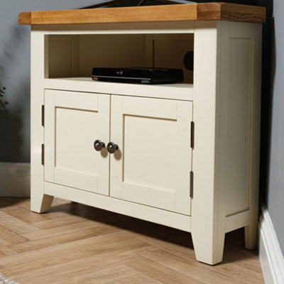 Cream corner tv unit discount