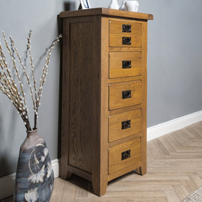 Solid oak hot sale tall boy