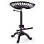 Elm Home And Garden Tractor Seat Metal Adjustable Bar Stool L 36 x W 36 x H 65-76 cm