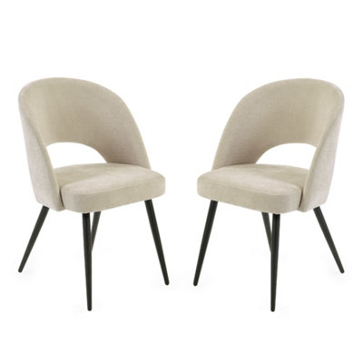 Elowen Elegant Calico Dining Chairs - Set of 2