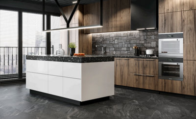 Elsa Base Quartz Slate Metallic XL Format 660mm x 440mm Porcelain Floor Tiles (Pack of 4 w/ Coverage of 1.17m2)