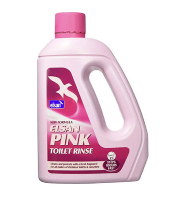 Elsan 4L Blue & 2L Pink Toilet Fluids with 8-Pack Dissolvable Toilet Rolls