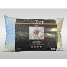 Elsatex Luxury Firm Pillow with 200 Thread Count Cotton Cover Hypoallergenic for Back Sleepers