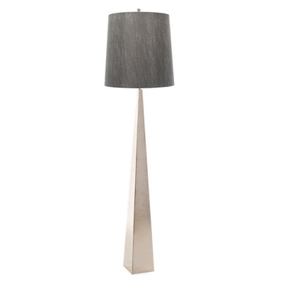 Elstead Ascent 1 Light Floor Lamp Polished Nickel, E27