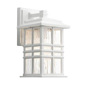 Elstead Beacon Outdoor 1 Light Wall Lantern, White, IP44, E27