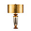 Elstead Bienville 1 Light Table Lamp Gold, Silver, E27