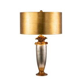 Elstead Bienville 1 Light Table Lamp Gold, Silver, E27