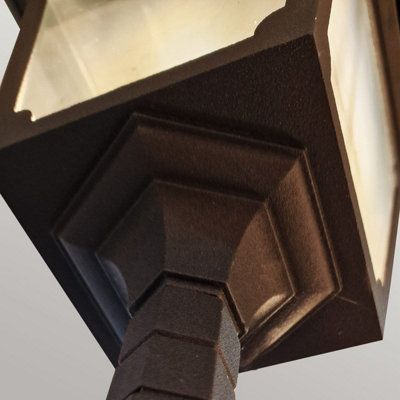 Elstead Chapel 2 Light Twin Outdoor Post Lantern Black IP44, E27