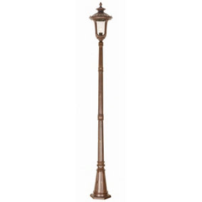 Elstead Chicago 1 Light Medium Outdoor Lamp Post Rusty Bronze Patina IP44, E27
