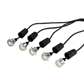 Elstead Derwent 5 x Deck Garden light with 6m cable and 12V Transformer, IP54